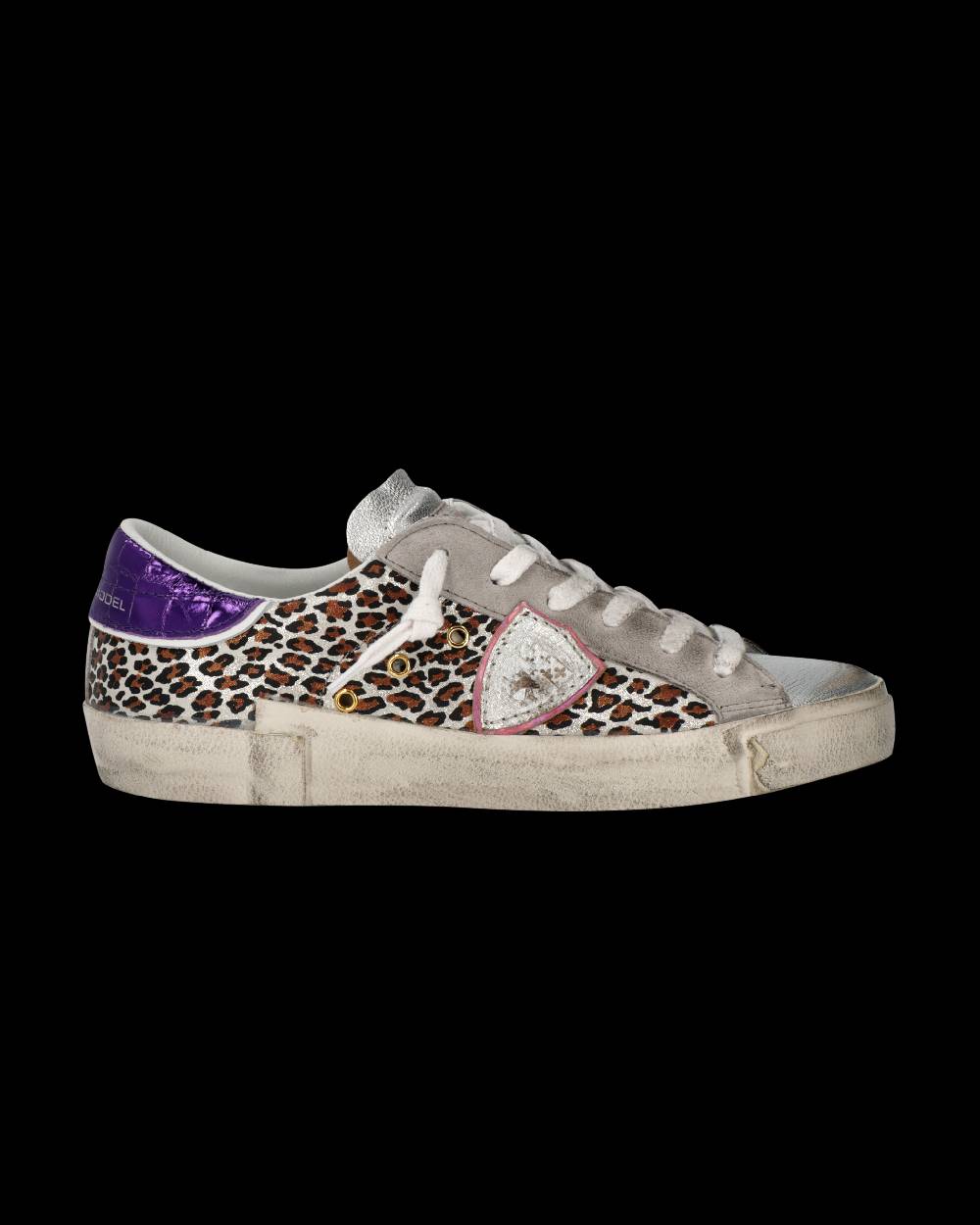 Philippe Model Sneaker Prsx Donna, Argento e Viola Promozione Limitata