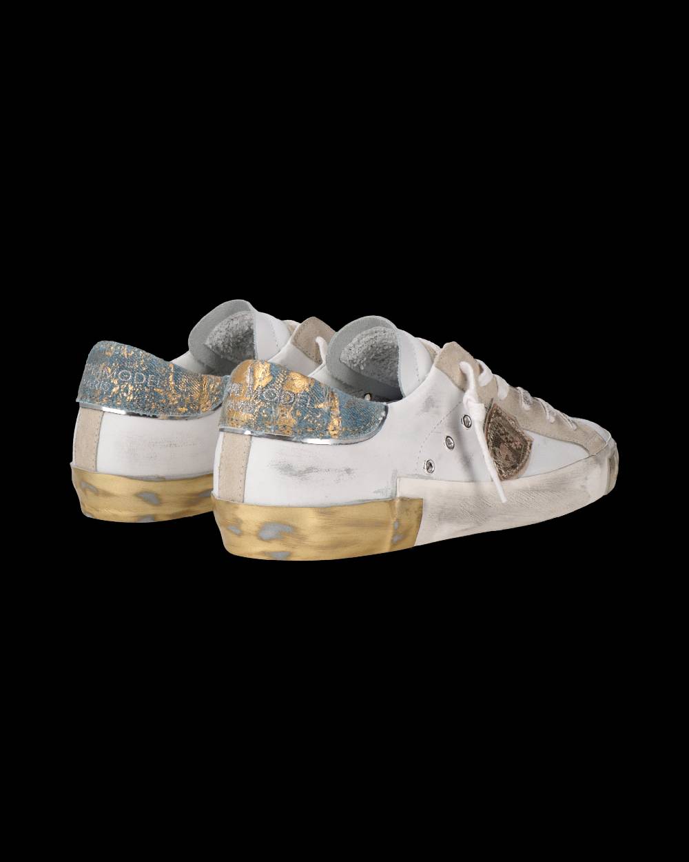 Philippe Model Sneaker Prsx Donna, Bianco e Azzurro Shopping Online