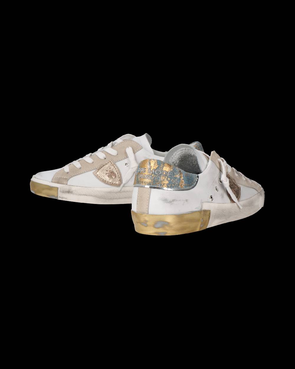 Philippe Model Sneaker Prsx Donna, Bianco e Azzurro Shopping Online