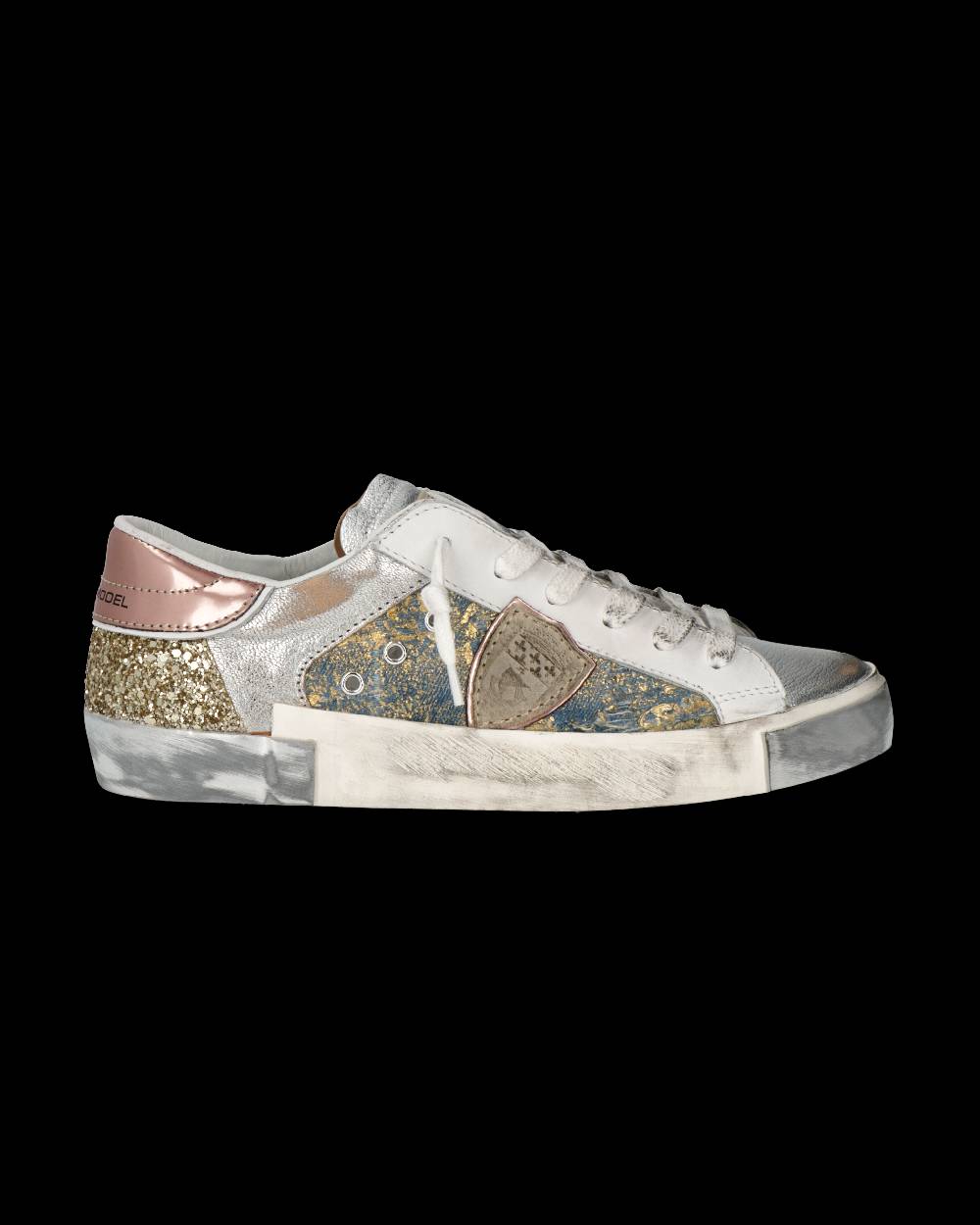 Philippe Model Sneaker Prsx Donna, Azzurro Oro Affare Del Giorno