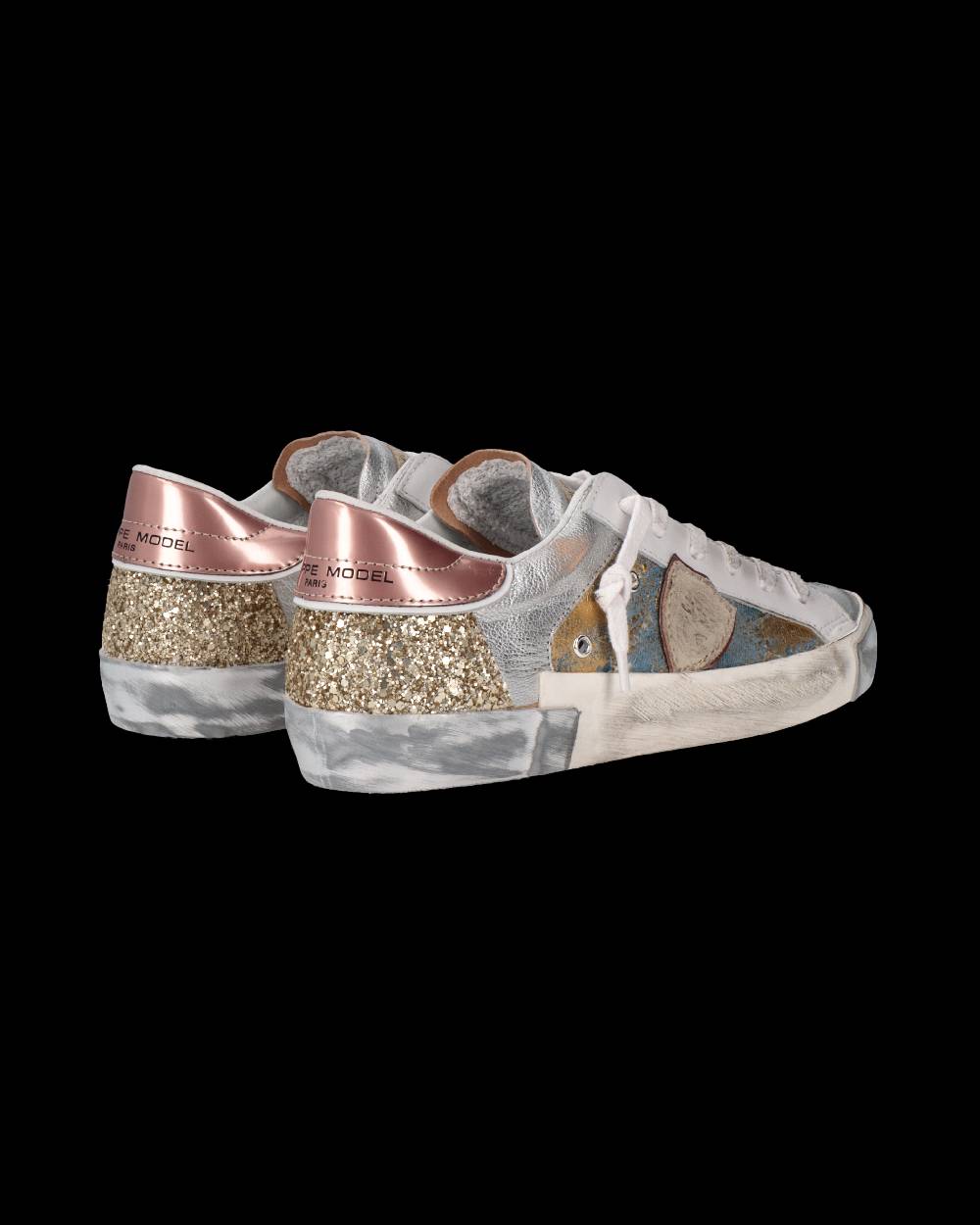 Philippe Model Sneaker Prsx Donna, Azzurro Oro Affare Del Giorno