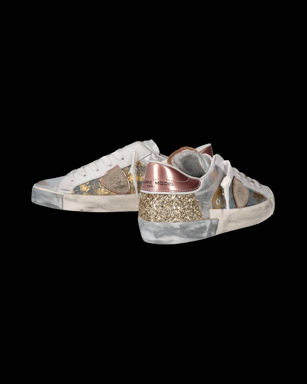 Philippe Model Sneaker Prsx Donna, Azzurro Oro Affare Del Giorno