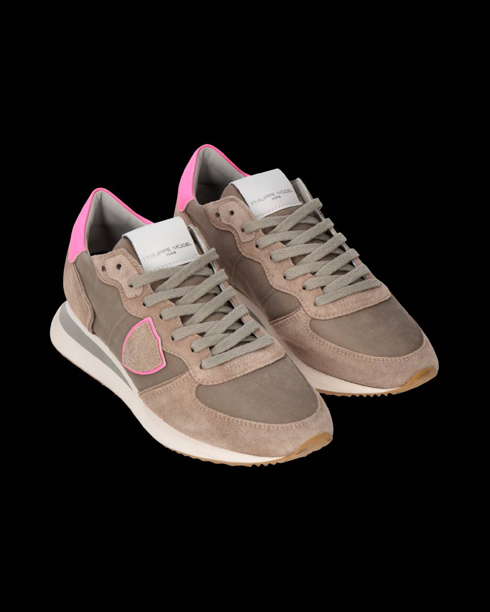 Philippe Model Sneaker Trpx Donna, Beige e Fucsia