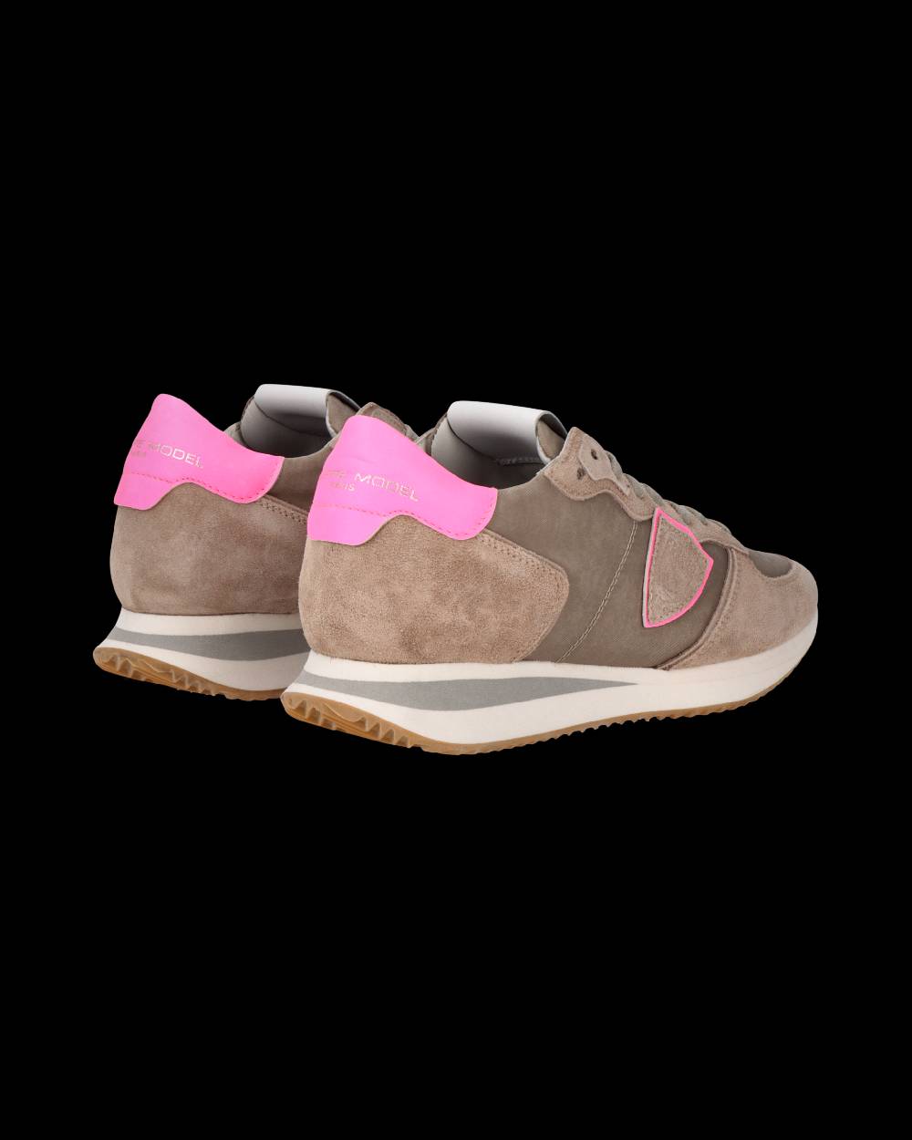 Philippe Model Sneaker Trpx Donna, Beige e Fucsia Sottocosto