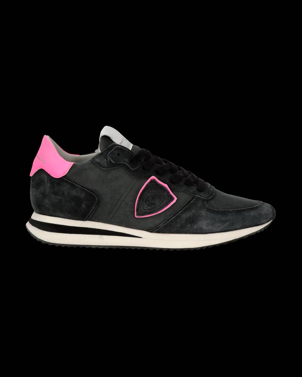 Philippe Model Sneaker Trpx Donna, Nero e Fucsia Novità