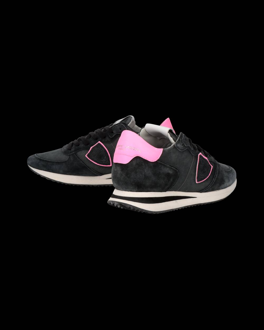 Philippe Model Sneaker Trpx Donna, Nero e Fucsia Novità
