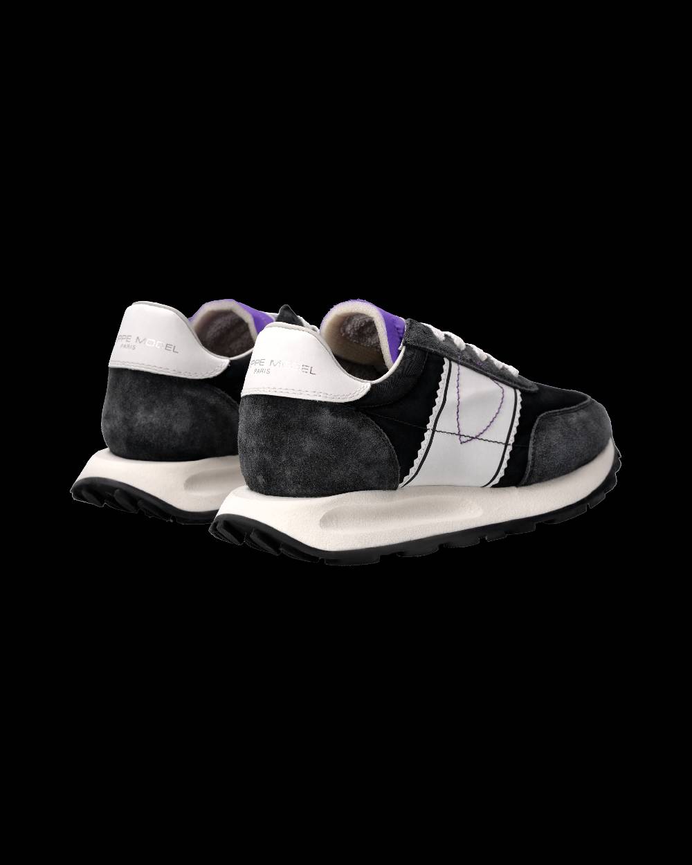 Philippe Model Sneaker Running Tour Donna, Nero e Violetto Negozio