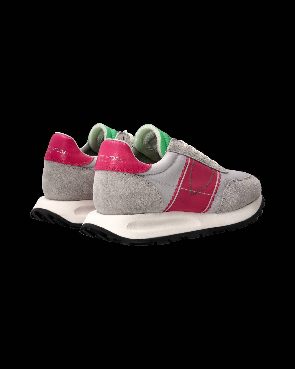Philippe Model Sneaker Running Tour Donna, Grigio e Fucsia In Saldo