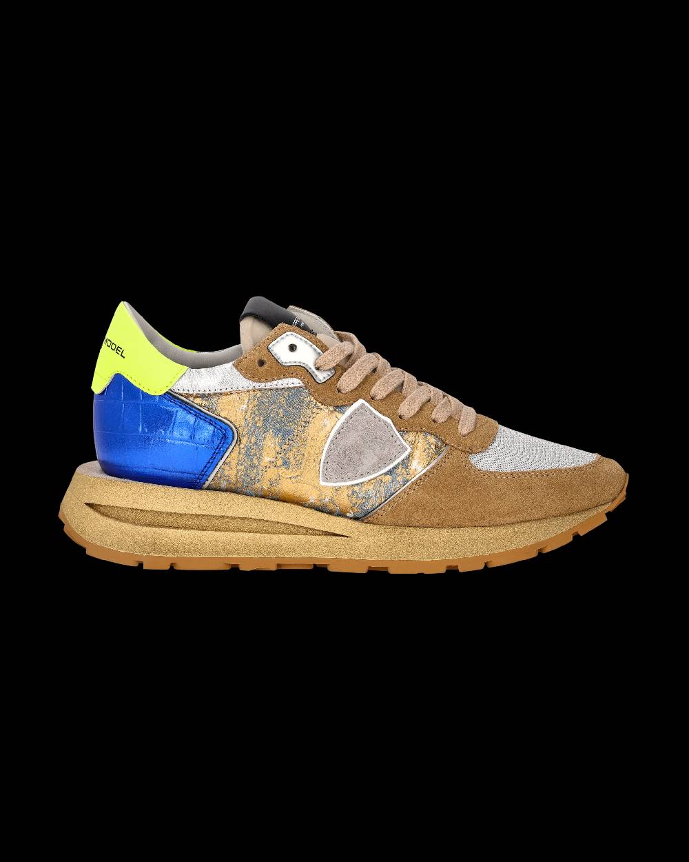 Philippe Model Sneaker Tropez Haute Donna, Sabbia e Bluette Italy