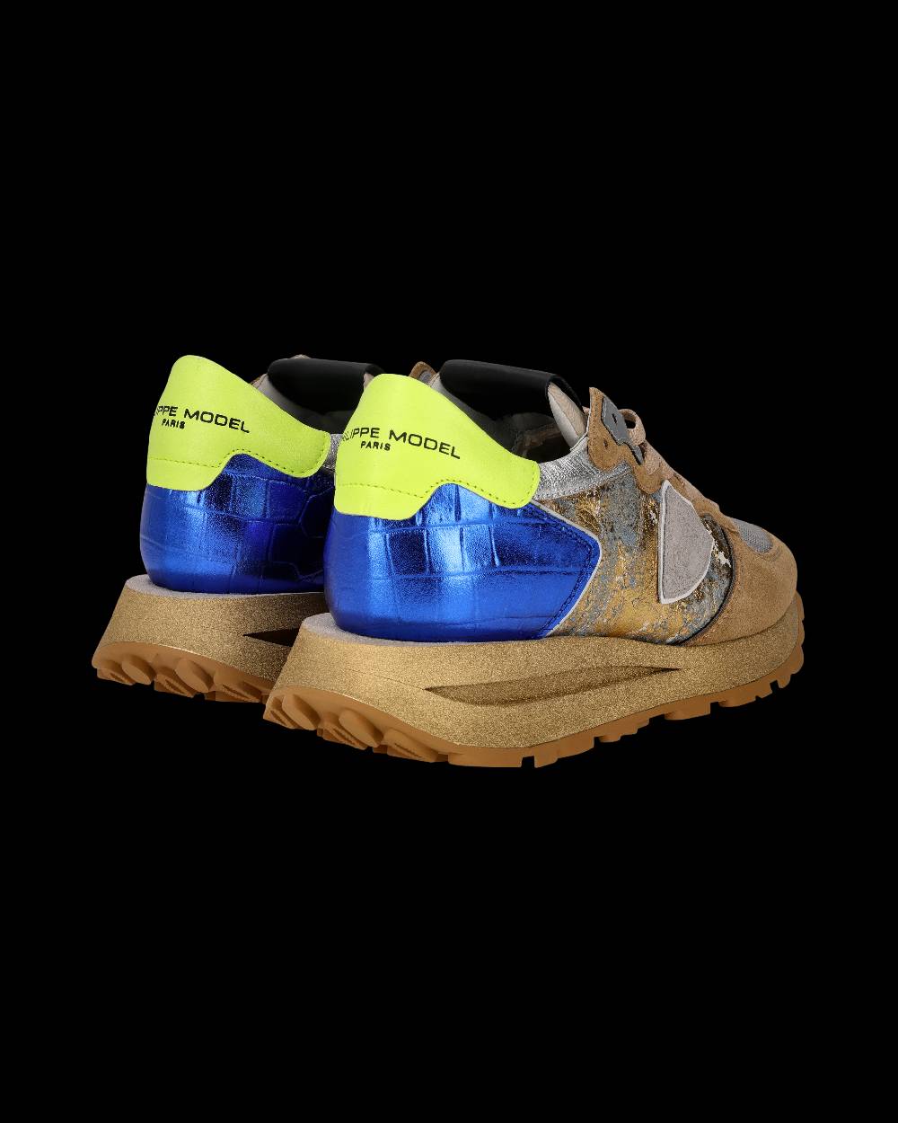 Philippe Model Sneaker Tropez Haute Donna, Sabbia e Bluette Italy