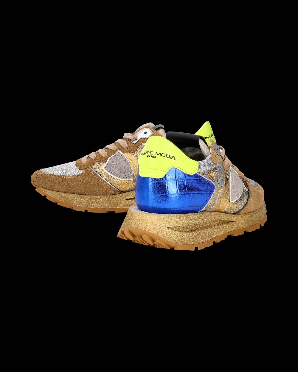 Philippe Model Sneaker Tropez Haute Donna, Sabbia e Bluette Italy