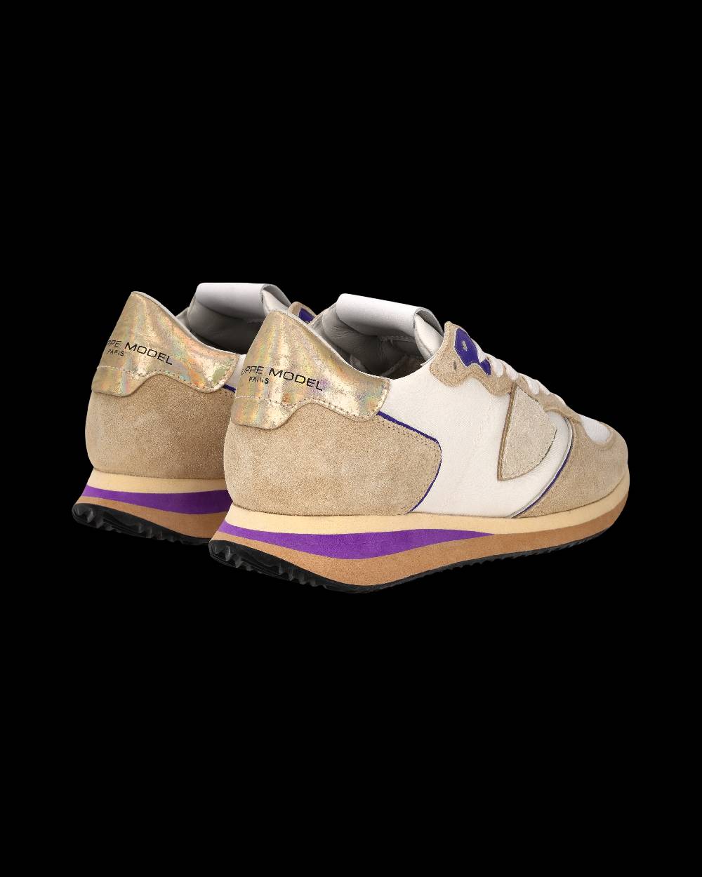 Philippe Model Sneaker Trpx Donna, Beige e Violetto Italia