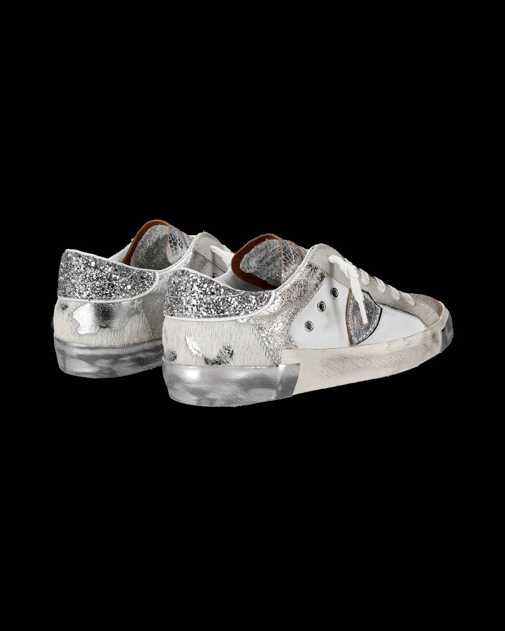 Philippe Model Sneaker bassa PRSX donna - bianco e argento Spedizione Gratuita