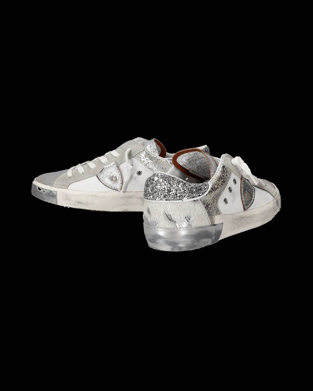 Philippe Model Sneaker bassa PRSX donna - bianco e argento Spedizione Gratuita