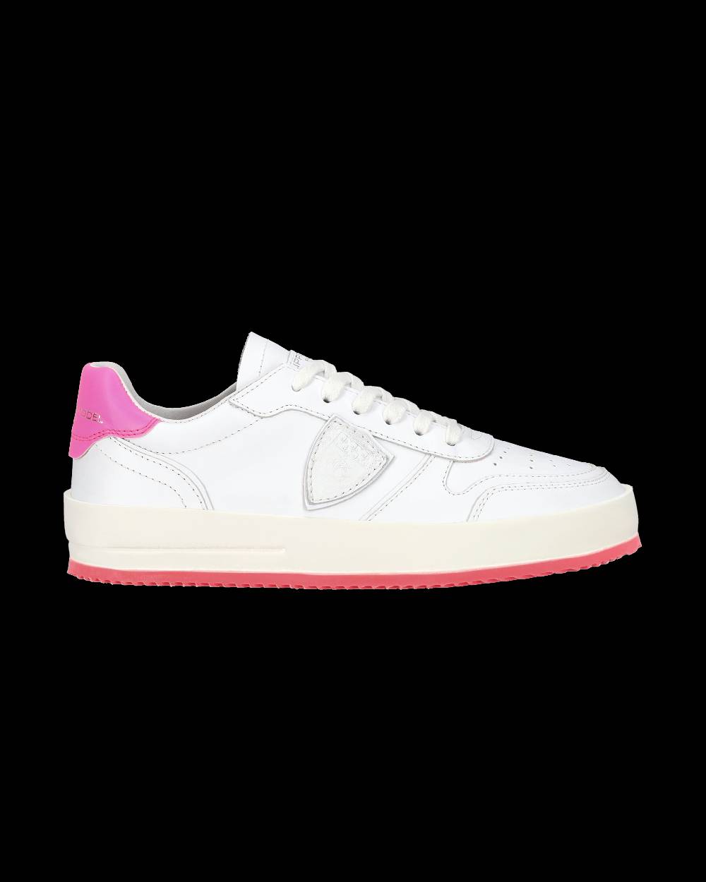 Philippe Model Sneaker bassa Nice donna - bianco e fucsia Pezzi Unici