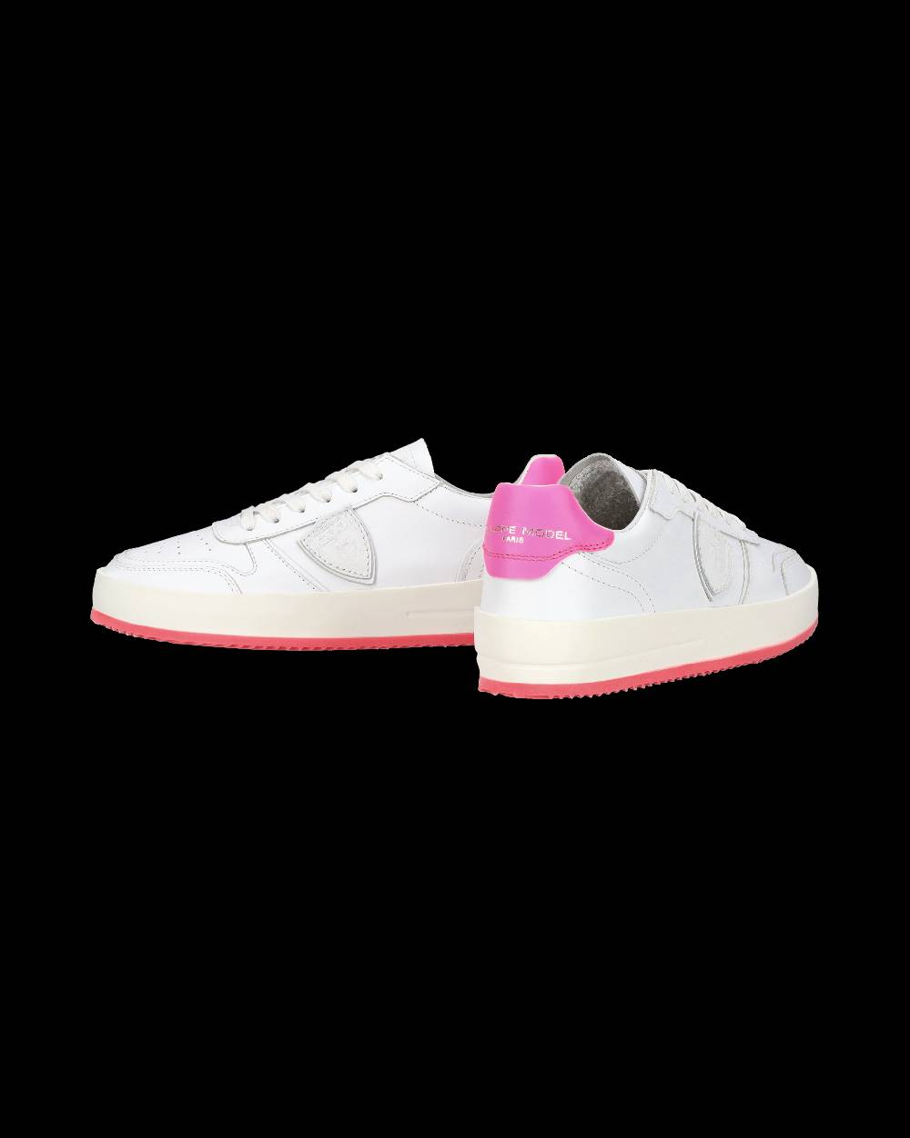 Philippe Model Sneaker bassa Nice donna - bianco e fucsia Pezzi Unici