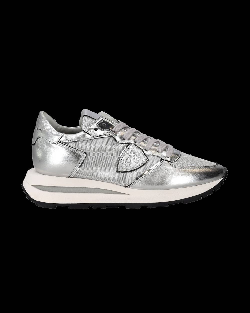 Philippe Model Sneaker basse Tropez Haute donna - argento Qualità Garantita