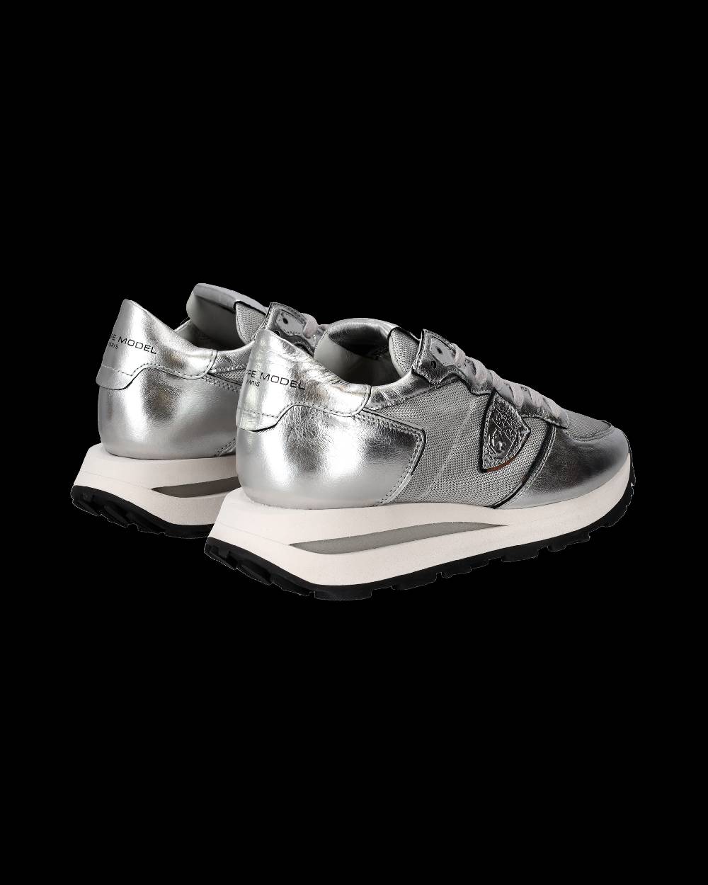 Philippe Model Sneaker basse Tropez Haute donna - argento Qualità Garantita