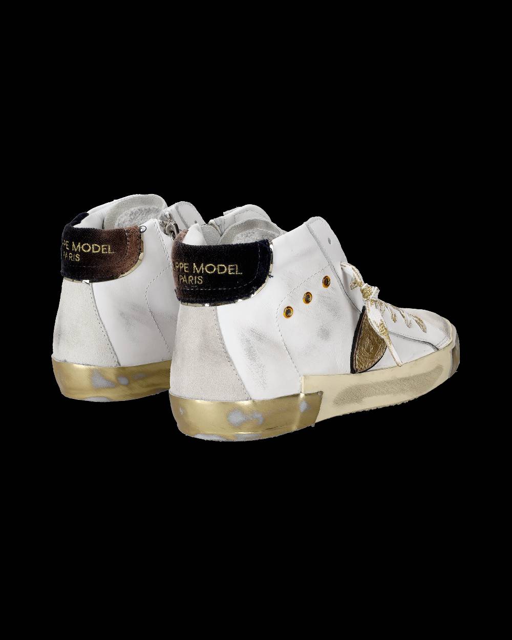 Philippe Model Sneaker high Paris donna - bianco e oro Negozi Online