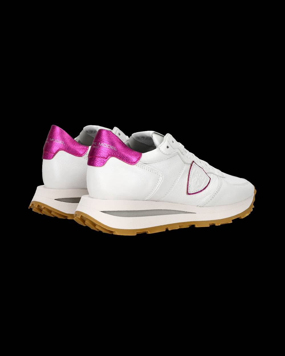 Philippe Model Sneaker basse Tropez Haute donna - bianco e fucsia Acquista Ora