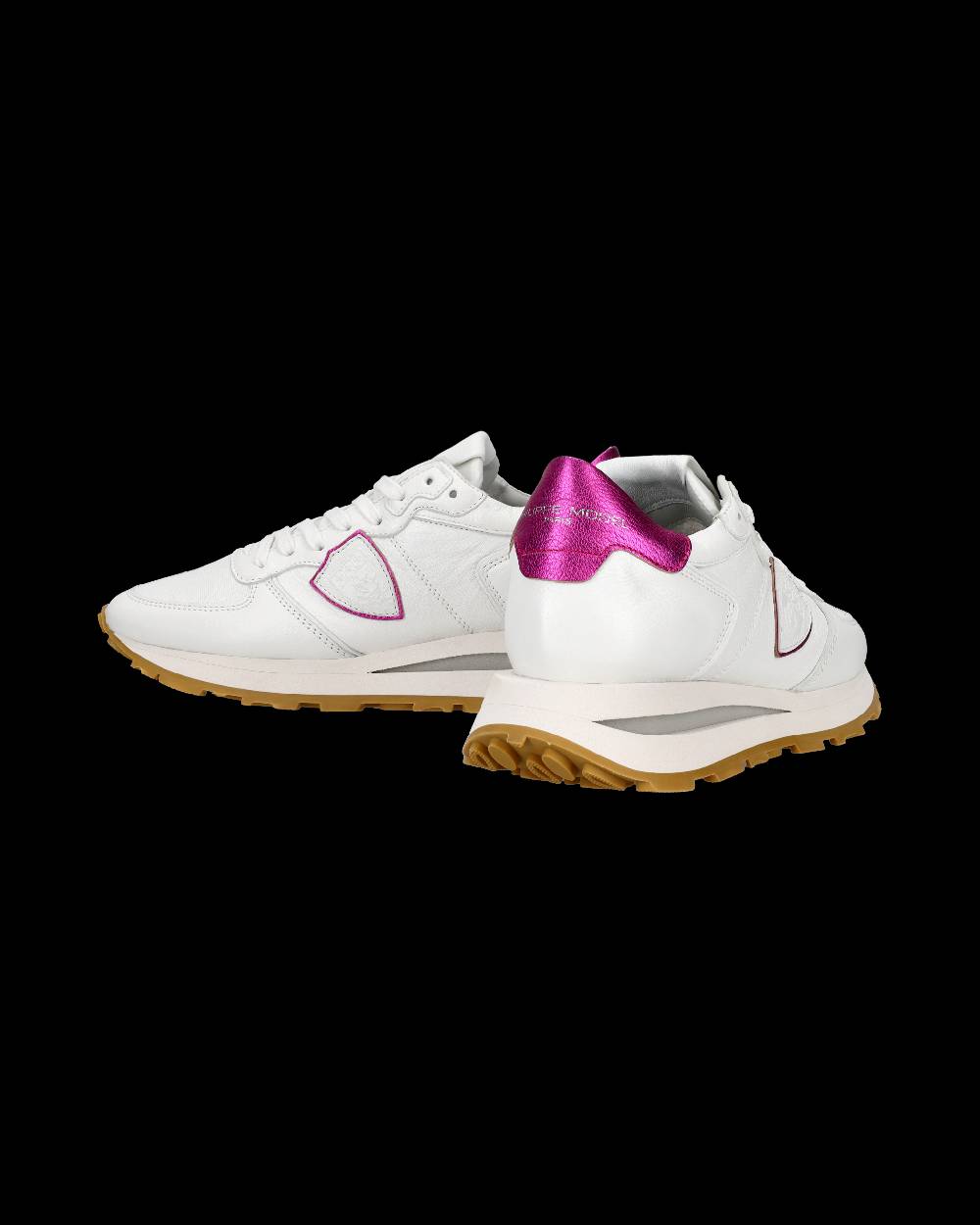 Philippe Model Sneaker basse Tropez Haute donna - bianco e fucsia Acquista Ora