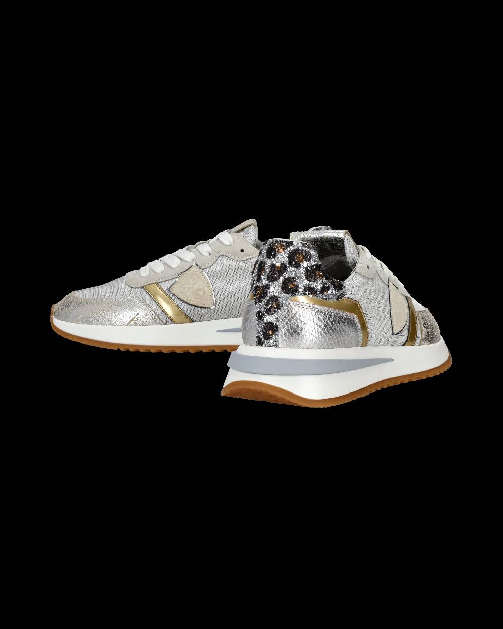 Philippe Model Sneaker basse Tropez 2.1 donna - bianco, argento e animalier Promozione Limitata