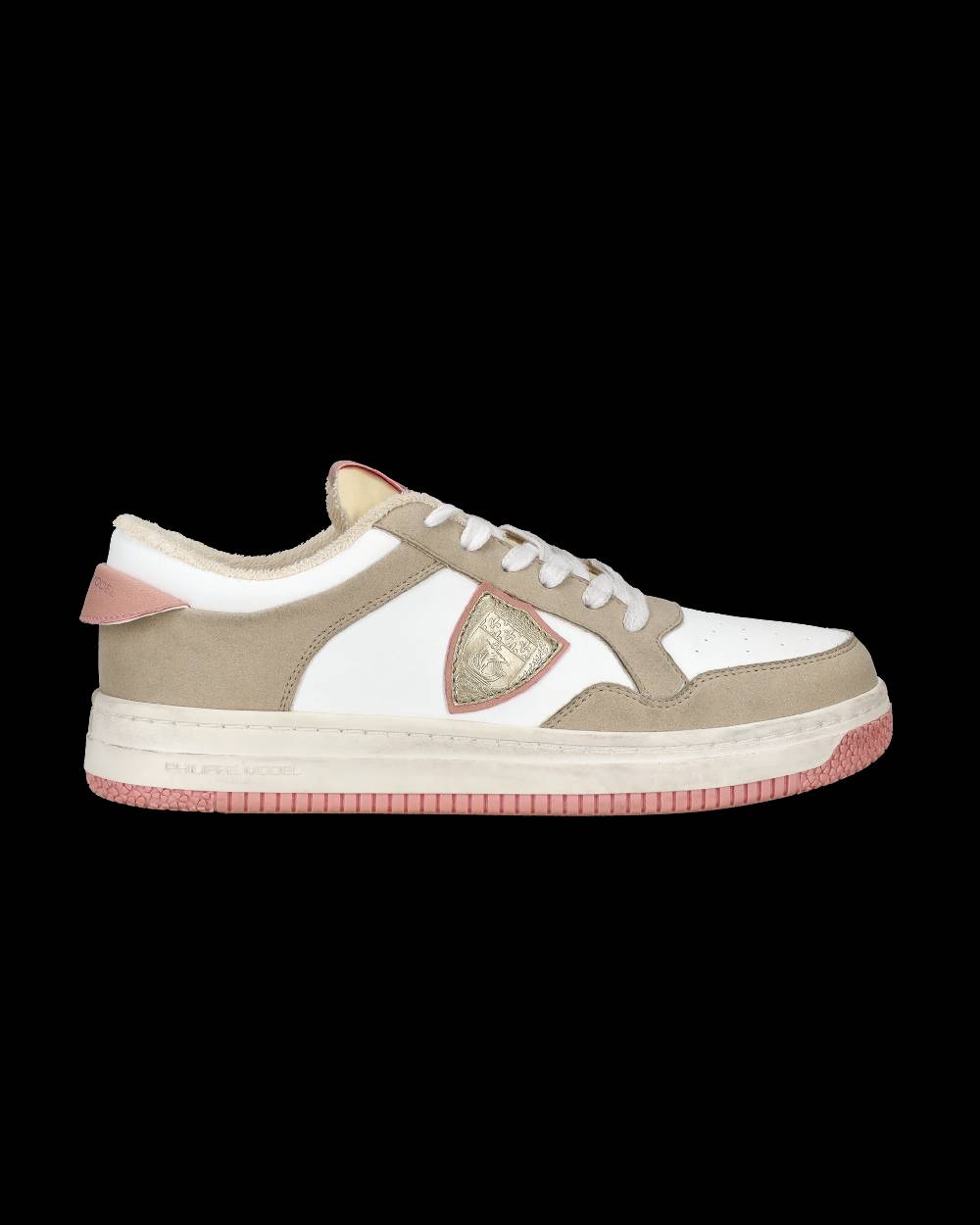 Philippe Model Sneakers Lyon da Donna Bianche e Rosa in Pelle Riciclata Novità