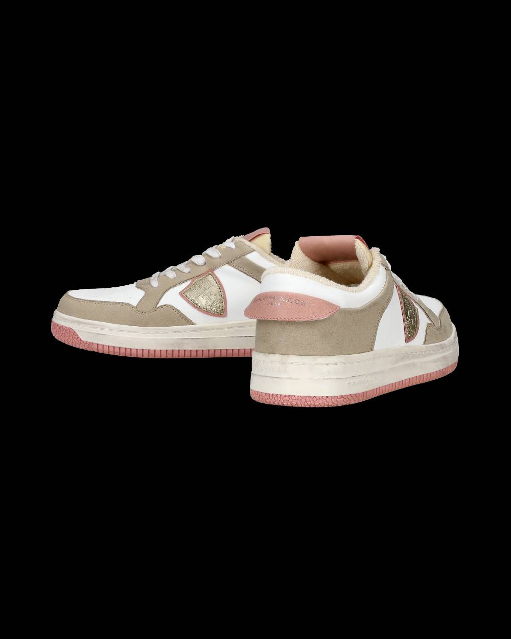 Philippe Model Sneakers Lyon da Donna Bianche e Rosa in Pelle Riciclata Novità