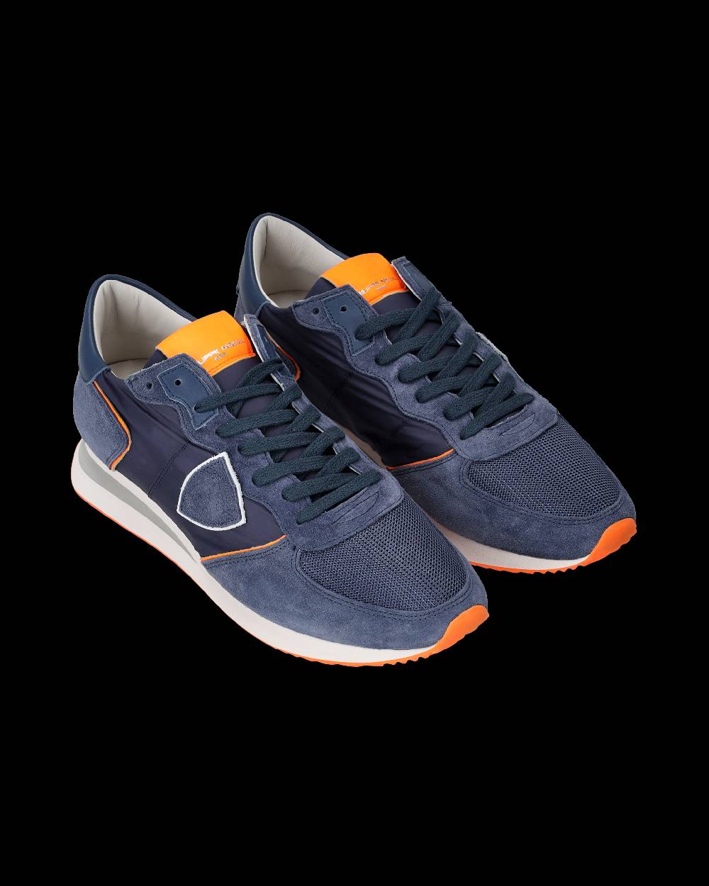Philippe Model Sneakers Trpx da Uomo Blu e Arancioni in Tessuto Tecnico