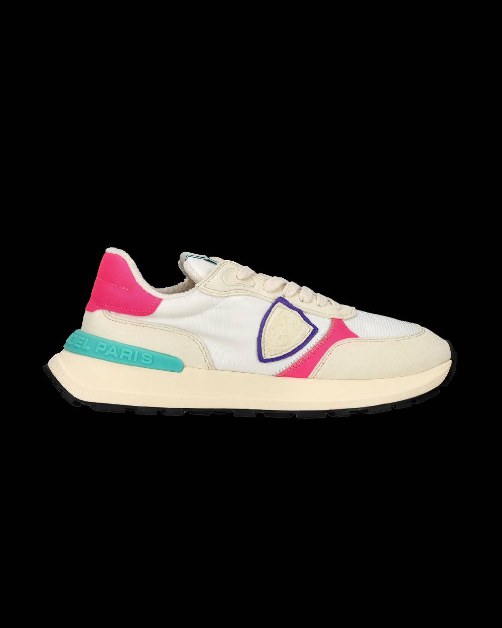 Philippe Model Sneakers Antibes da Donna Bianche e Fucsia in Tessuto Tecnico Online