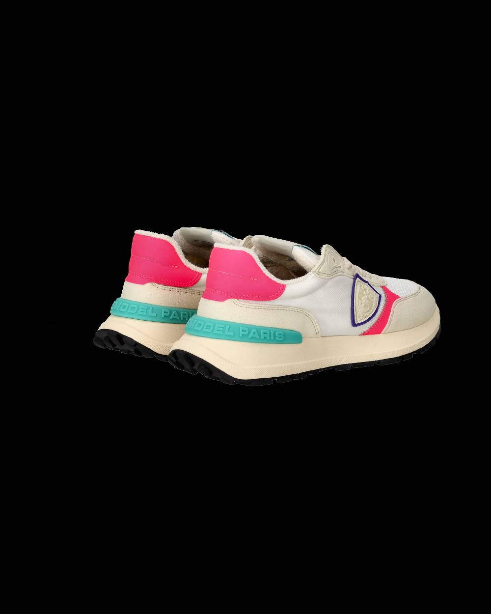 Philippe Model Sneakers Antibes da Donna Bianche e Fucsia in Tessuto Tecnico Online