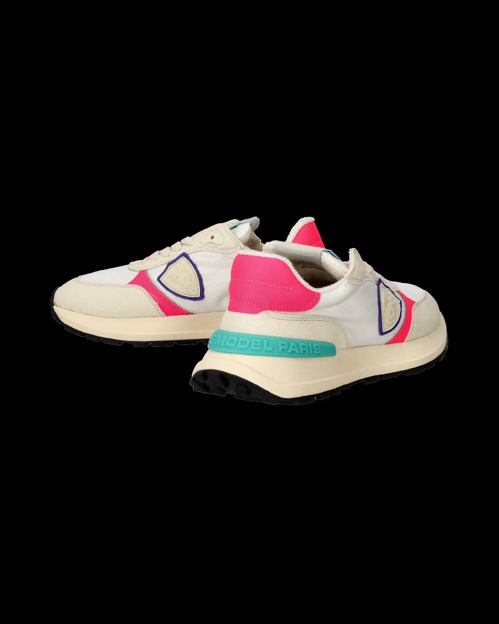 Philippe Model Sneakers Antibes da Donna Bianche e Fucsia in Tessuto Tecnico Online