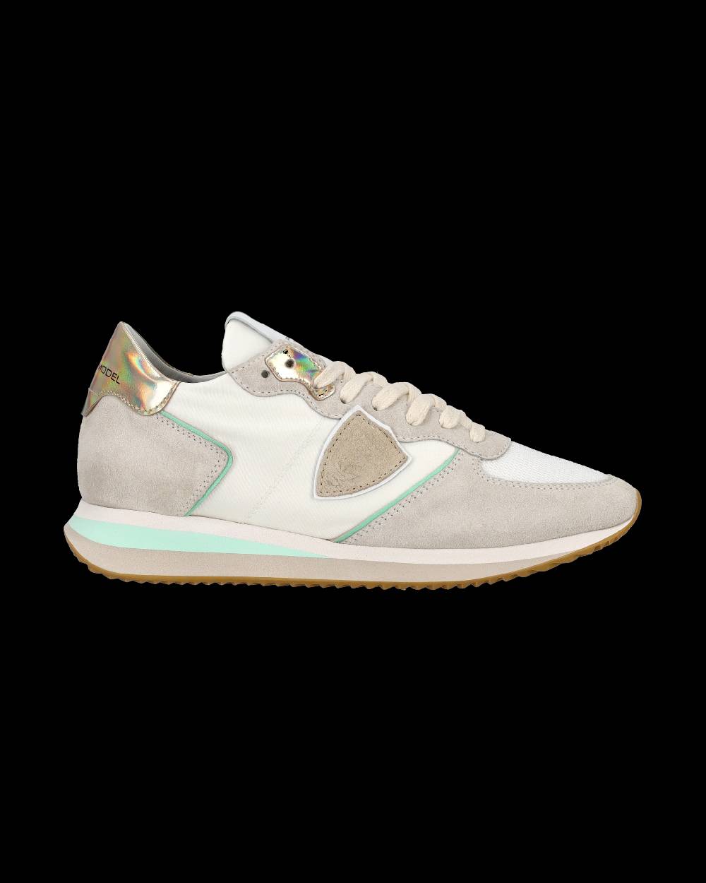 Philippe Model Sneaker bassa Trpx donna - bianco, acqua e oro Saldi