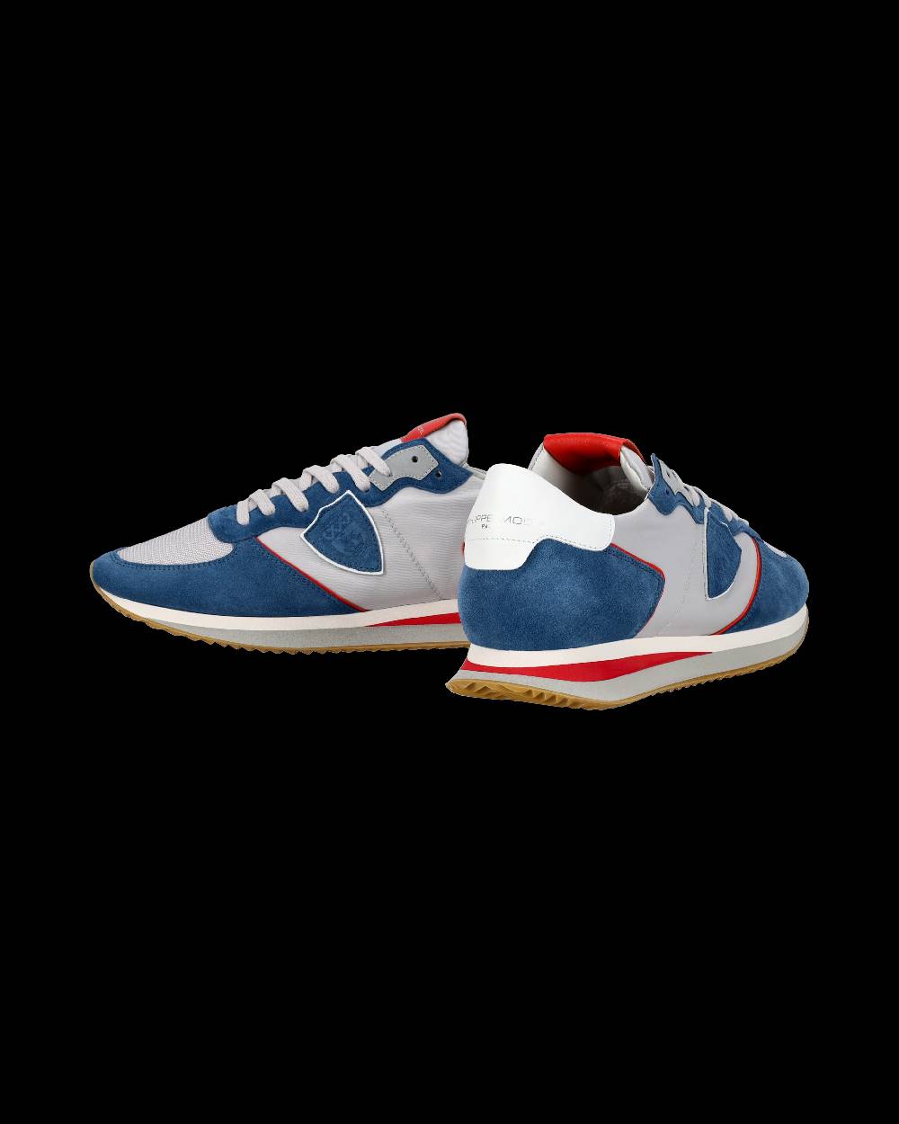 Philippe Model Sneaker casual Trpx da uomo in nylon e pelle - Denim e grigio I Più Venduti
