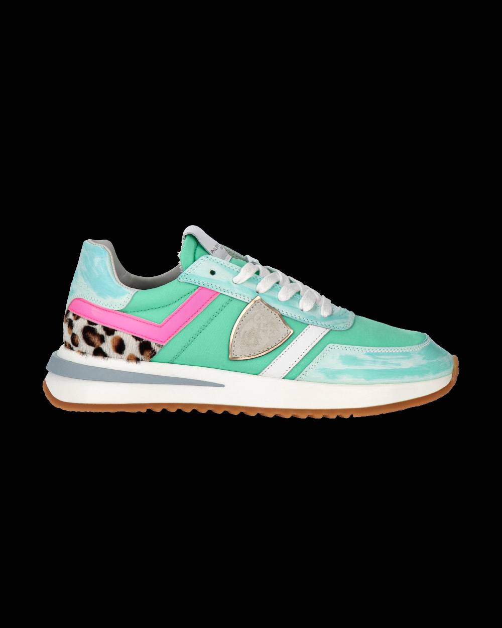 Philippe Model Sneakers Tropez 2.1 da Donna Verde acqua in Tessuto Tecnico Negozio