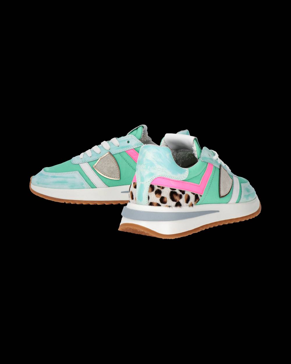 Philippe Model Sneakers Tropez 2.1 da Donna Verde acqua in Tessuto Tecnico Negozio