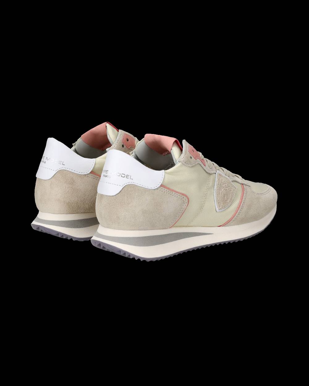 Philippe Model Sneakers Trpx da Donna Rosa Latte in Tessuto Tecnico Moda