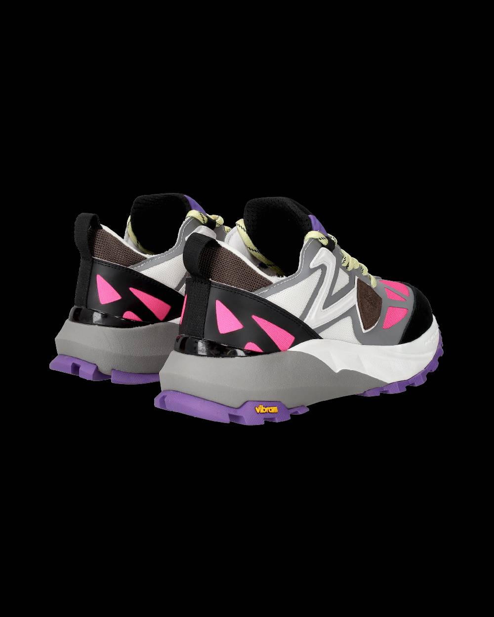 Philippe Model Sneakers Rocx da Donna Fucsia e Bianche in Tessuto Tecnico Qualità