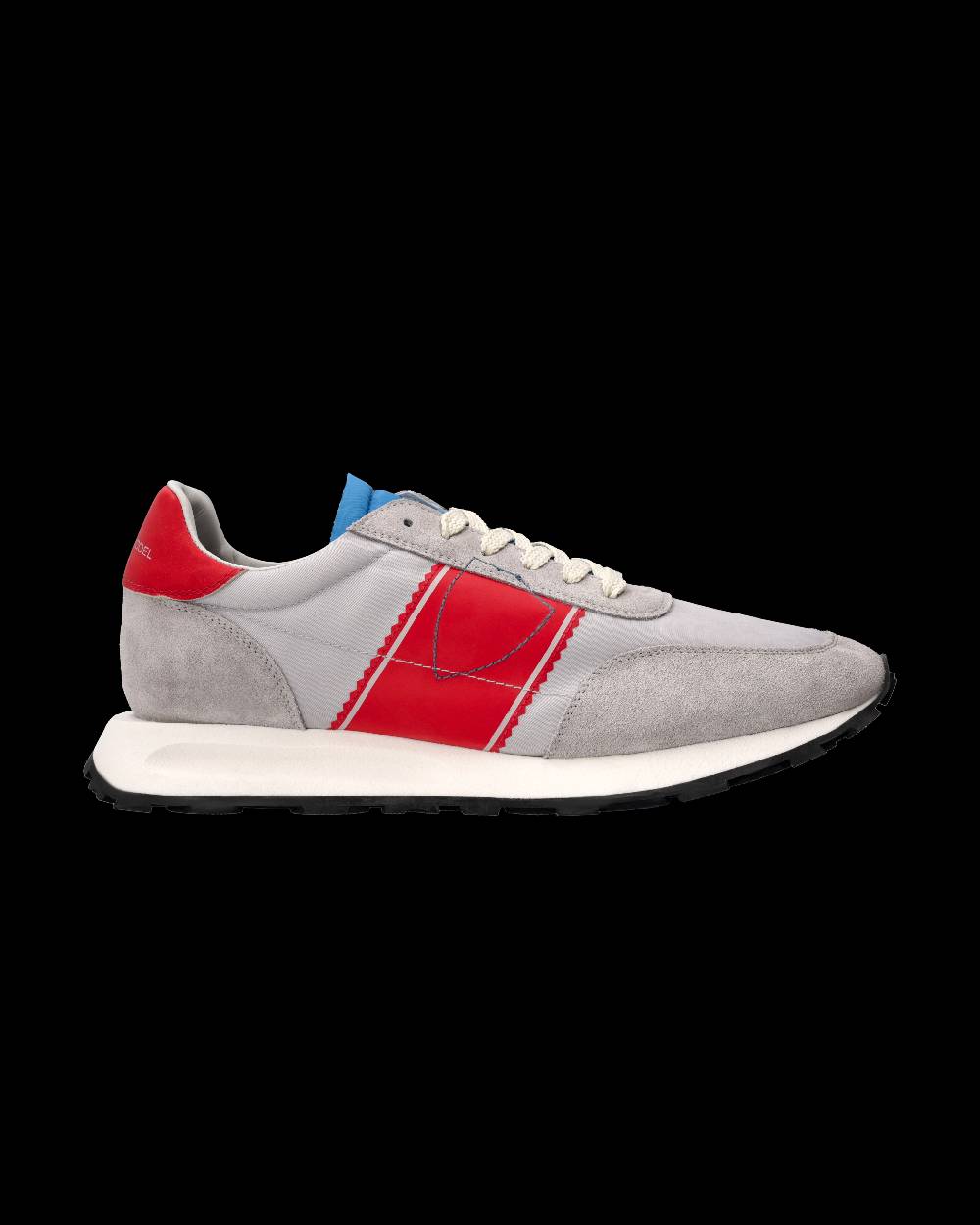 Philippe Model Sneaker Running Tour Uomo, Grigio e Rosso Spedizione Gratuita