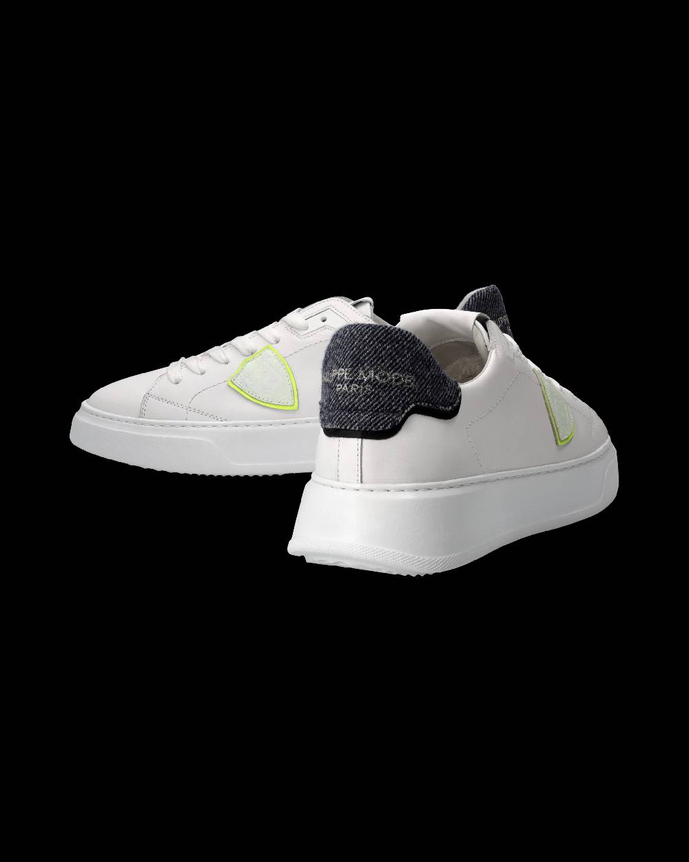 Philippe Model Sneaker Temple Uomo, Bianco e Blu Soddisfazione Garantita