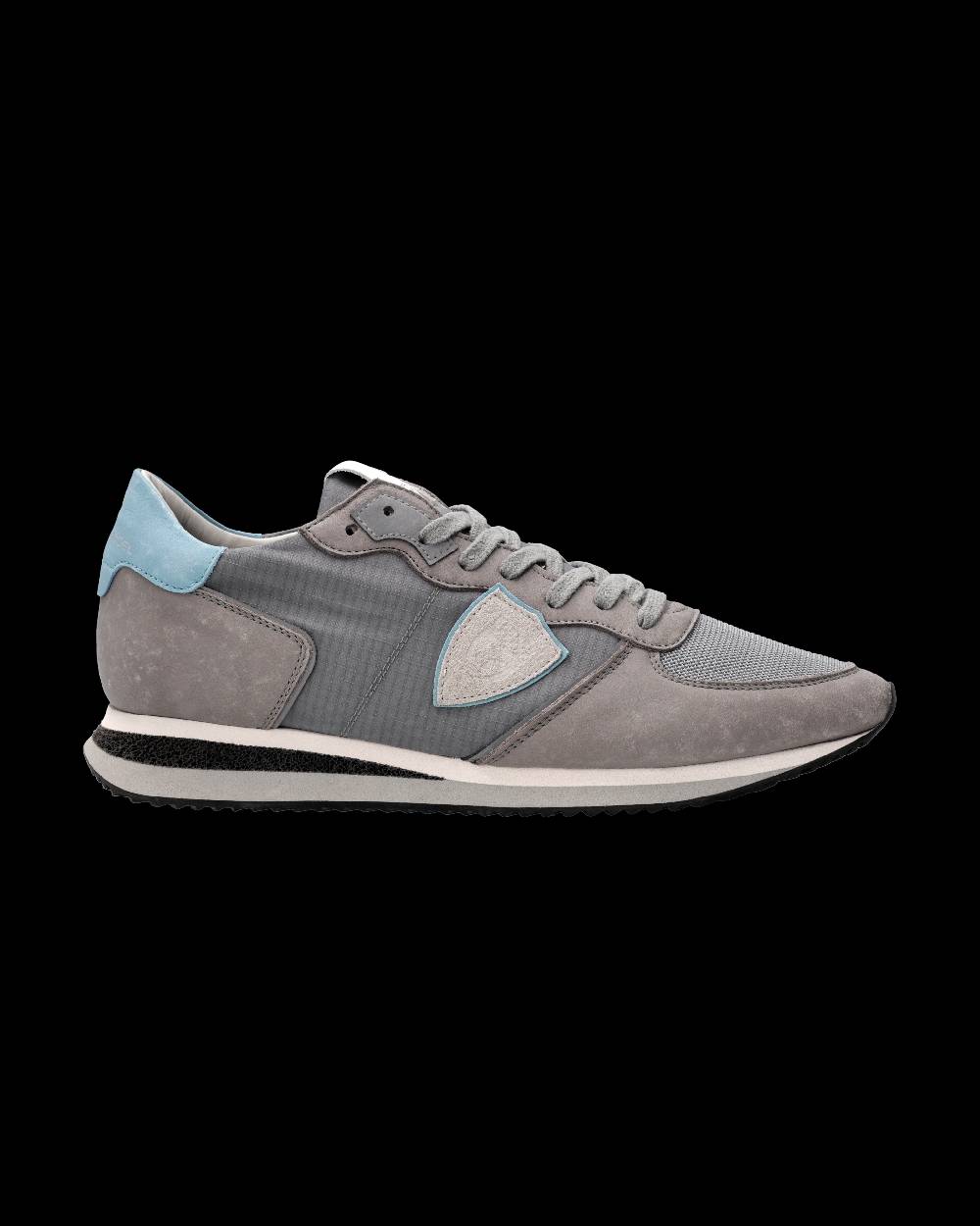 Philippe Model Sneaker Trpx Uomo, Grigio e Azzurro Consegna Veloce
