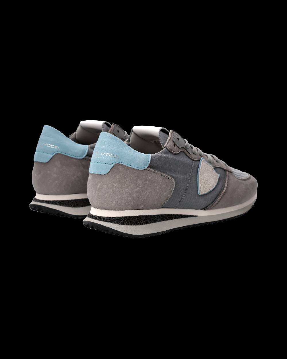 Philippe Model Sneaker Trpx Uomo, Grigio e Azzurro Consegna Veloce