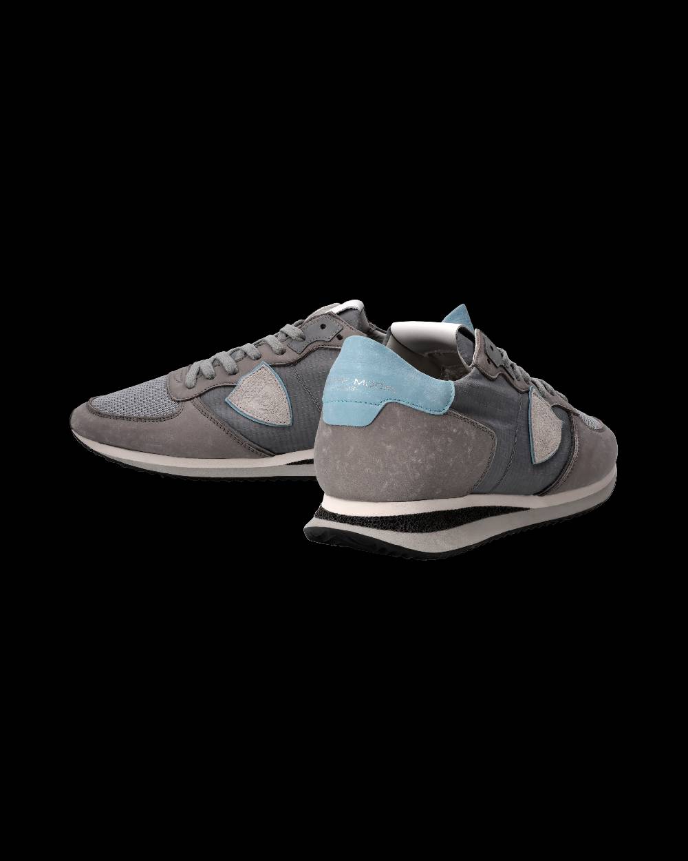 Philippe Model Sneaker Trpx Uomo, Grigio e Azzurro Consegna Veloce