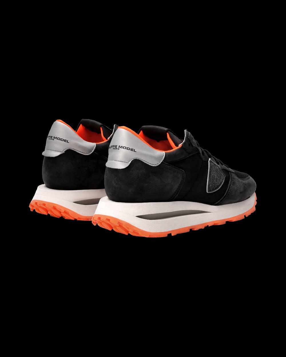 Philippe Model Sneaker Tropez Haute Uomo, Nero e Arancio Fino Al -60%