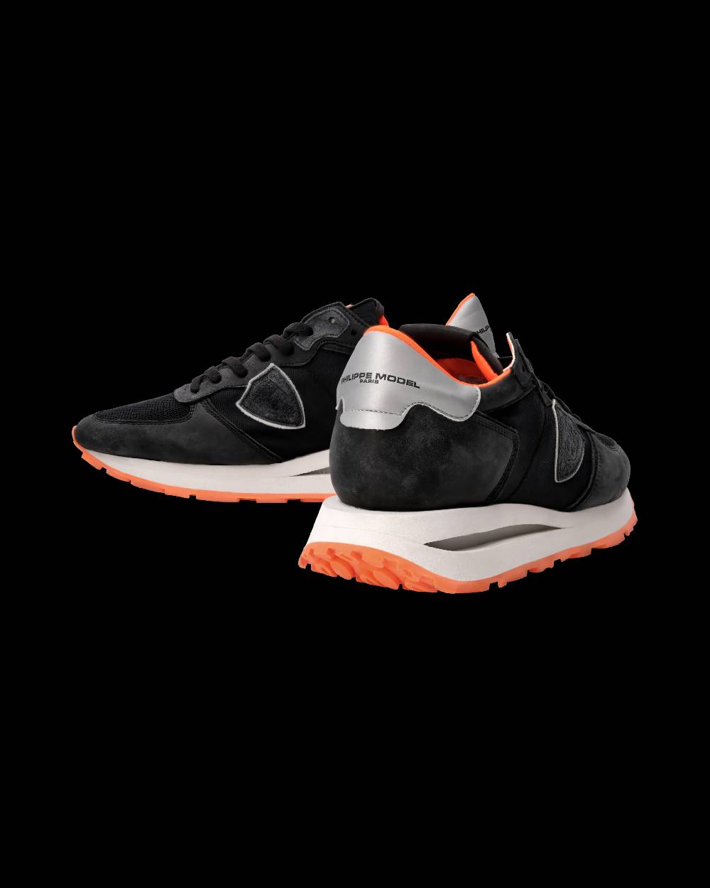 Philippe Model Sneaker Tropez Haute Uomo, Nero e Arancio Fino Al -60%