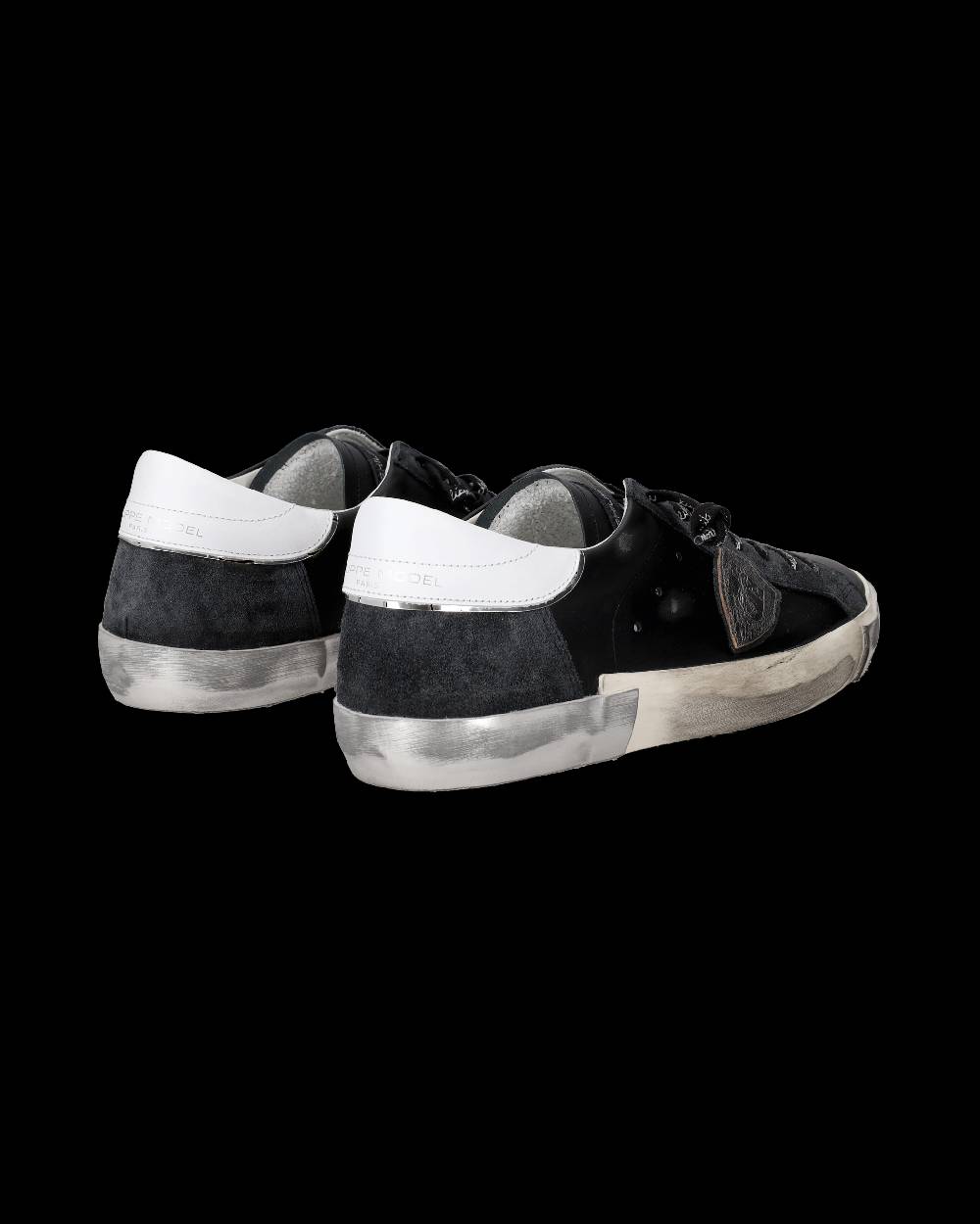 Philippe Model Sneaker bassa Prsx uomo - nero e argento Rilascio limitato