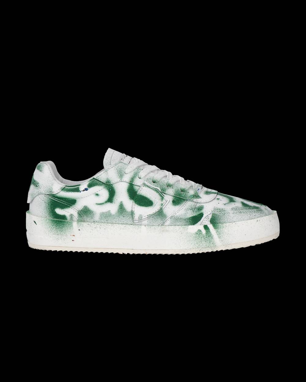 Philippe Model Sneaker bassa Nice uomo - bianco e verde In Saldo