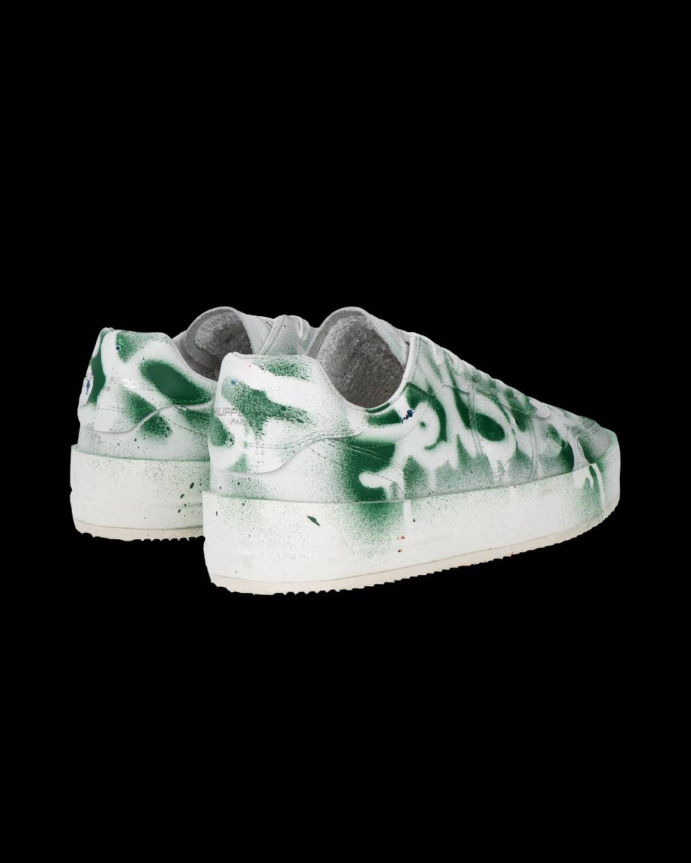 Philippe Model Sneaker bassa Nice uomo - bianco e verde In Saldo
