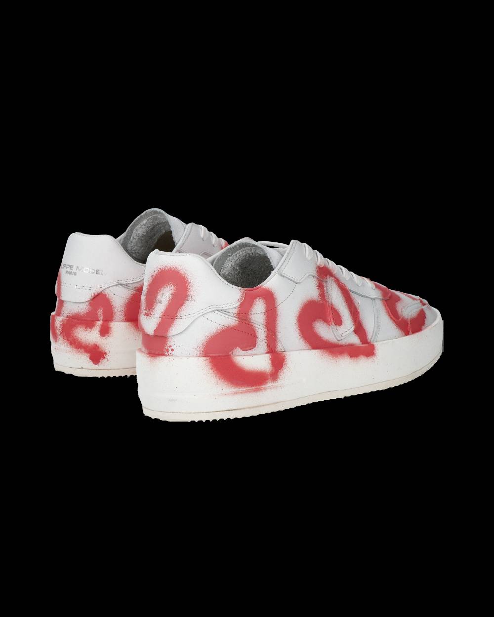 Philippe Model Sneaker bassa Nice uomo - bianco e corallo Moda