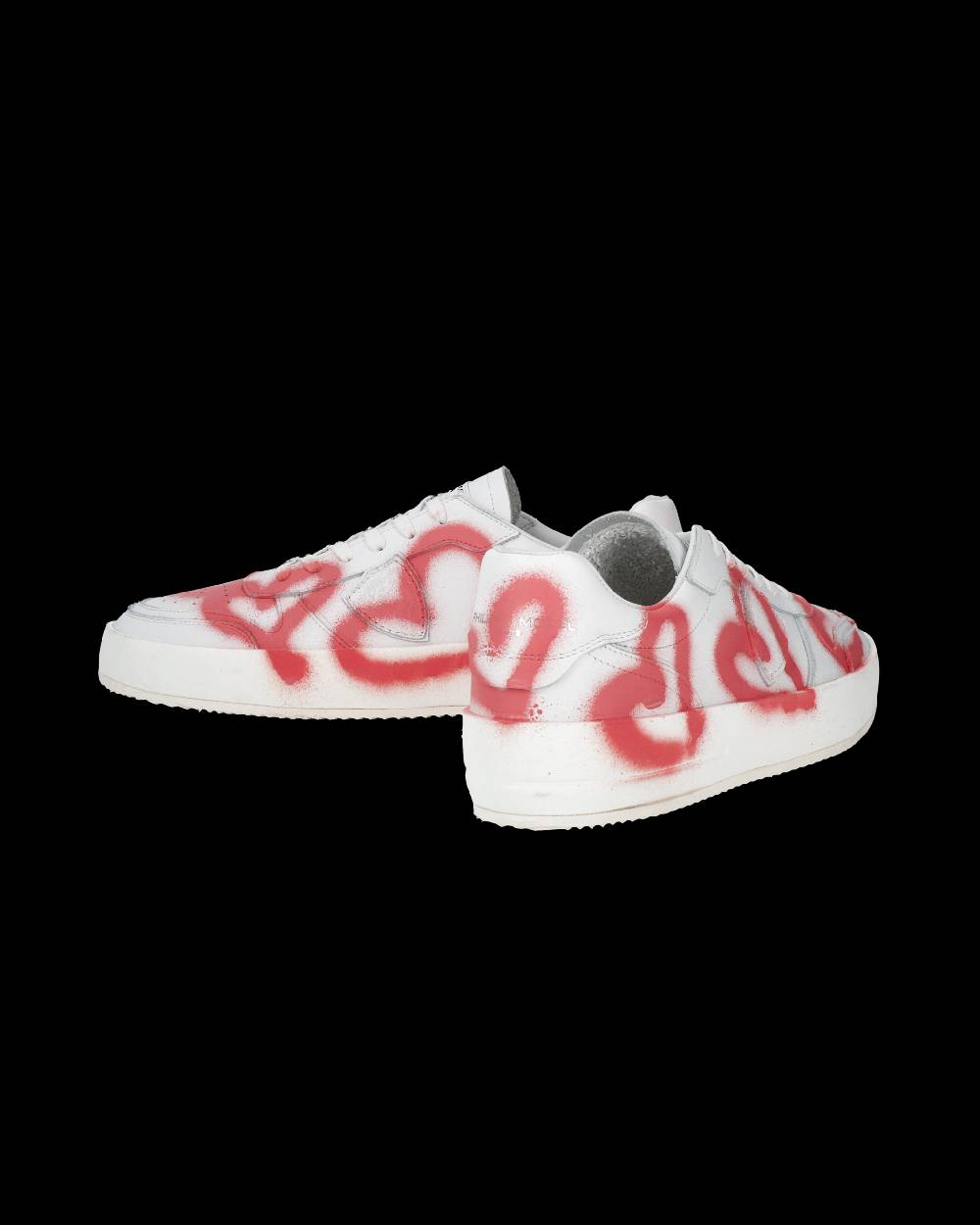 Philippe Model Sneaker bassa Nice uomo - bianco e corallo Moda